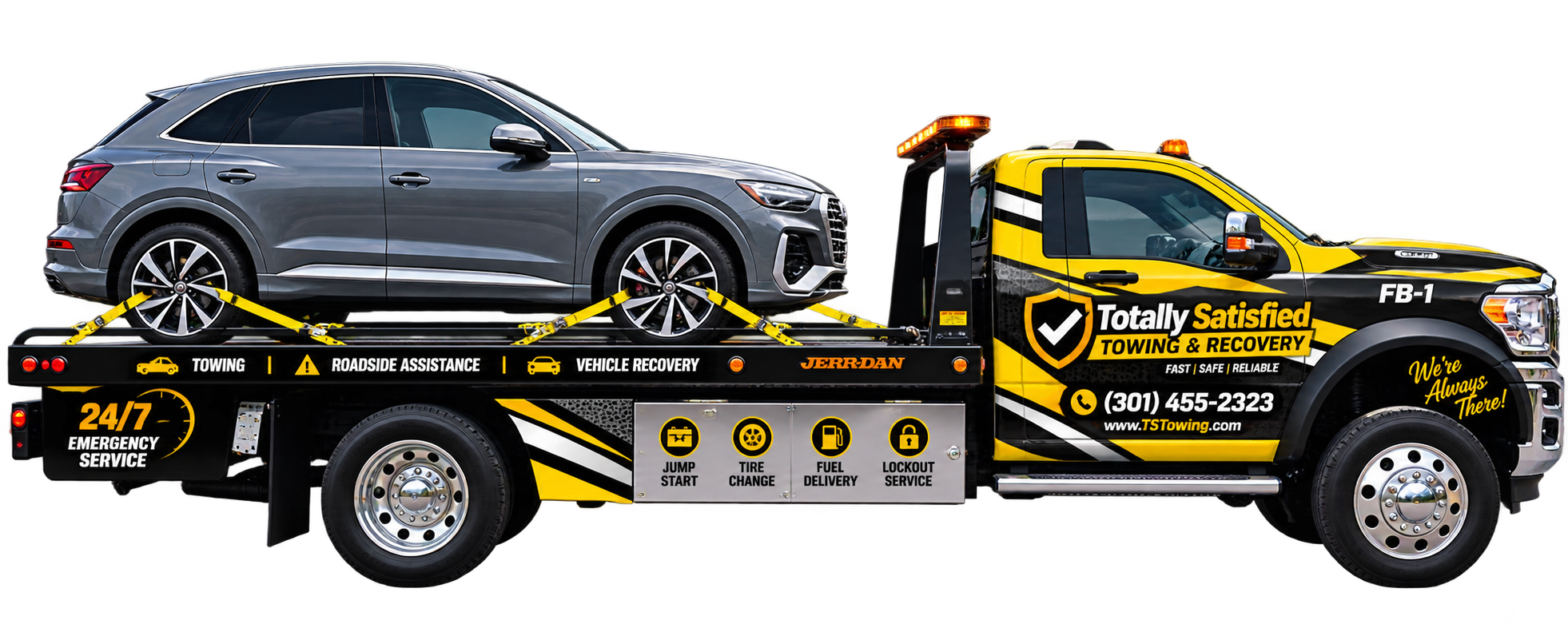 Fully equipped towing truck in Laurel MD